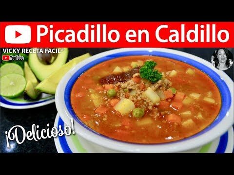 Receta deliciosamente fácil: Caldillo de Picadillo