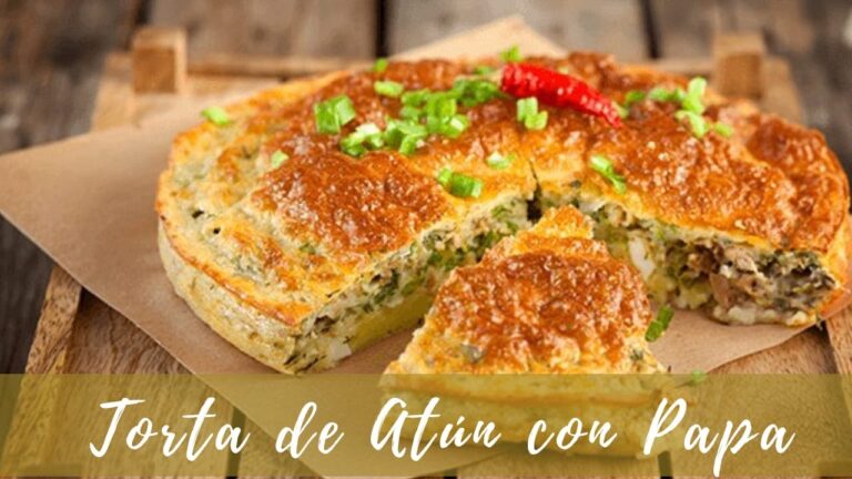 Deliciosa torta de atún con papa