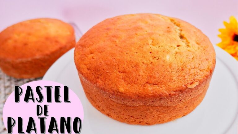 Receta f&aacute;cil de pastel de pl&aacute;tano: delicioso y esponjoso
