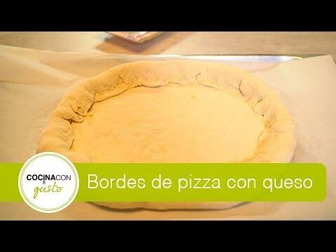 Delicioso pizza con borde de queso: Una experiencia irresistible