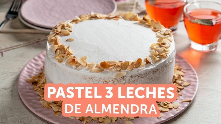 Delicioso Pastel de Tres Leches con Almendras