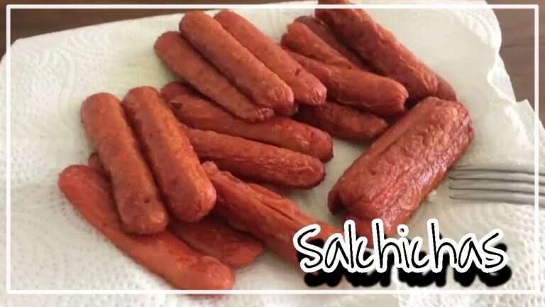 Deliciosas salchichas fritas: Receta f&aacute;cil y r&aacute;pida