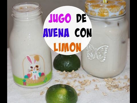 Refrescante y saludable: Jugo de avena con lim&oacute;n