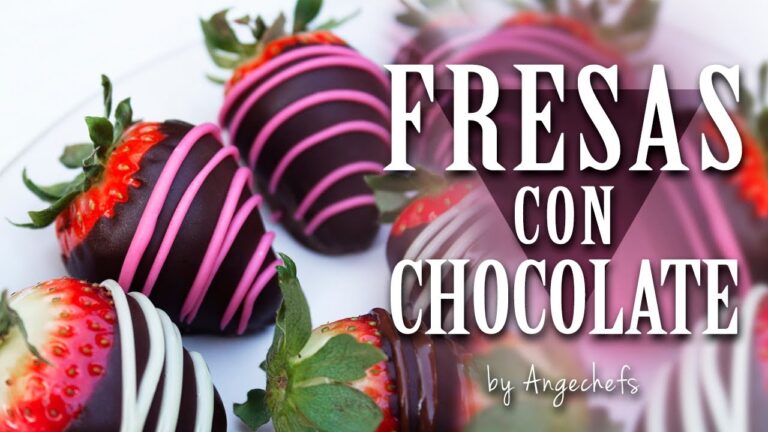 Deliciosas ideas de fresas con chocolate