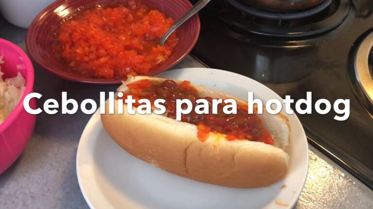 Deliciosas cebollitas: el toque perfecto para tus hot dogs