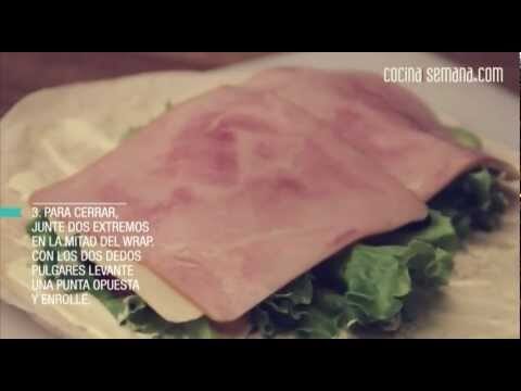 Recetas deliciosas: Wrap de jamón y queso