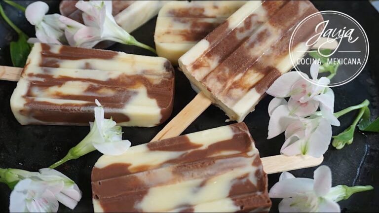 Deliciosas paletas de chocolate y vainilla para refrescarte este verano