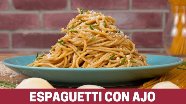 Receta fácil de espagueti al ajo