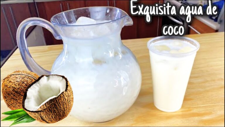 Receta de Agua de Coco Cremosa: ¡Deliciosa y Refrescante!
