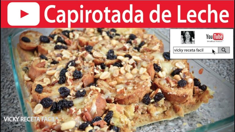 Receta fácil de capirotada de leche