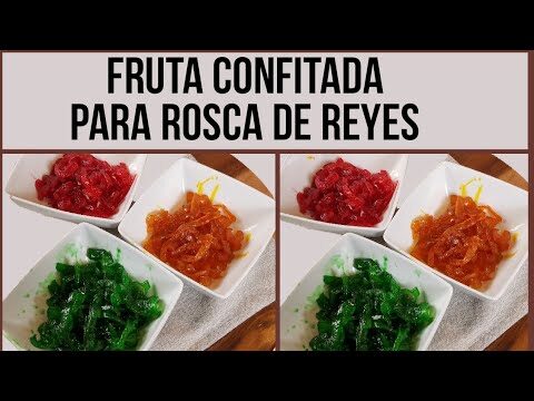 Fruta tradicional en la rosca de reyes