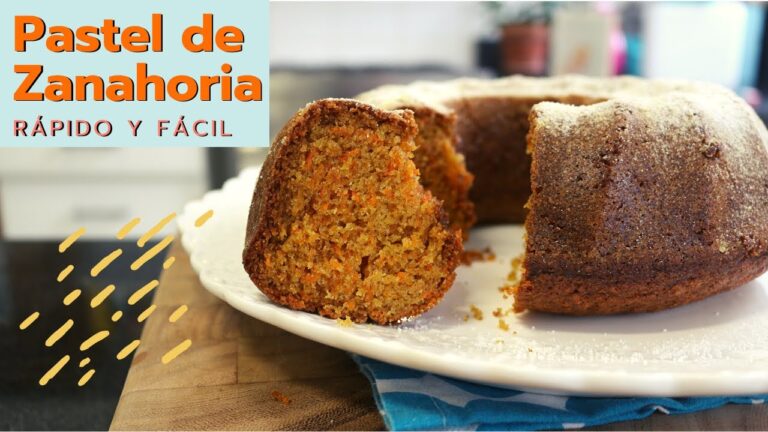 Receta f&aacute;cil de pastel de zanahoria