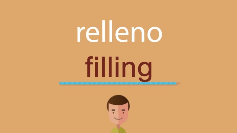 Guía rápida sobre cómo se escribe relleno