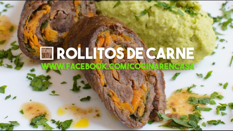 Deliciosos rollitos de carne al horno: receta f&aacute;cil y sabrosa