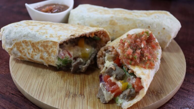 Receta fácil para preparar burritos de carne