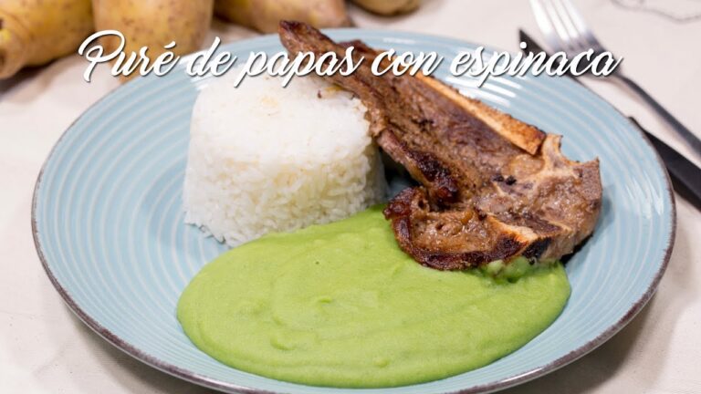 Delicioso pure de espinaca al estilo peruano