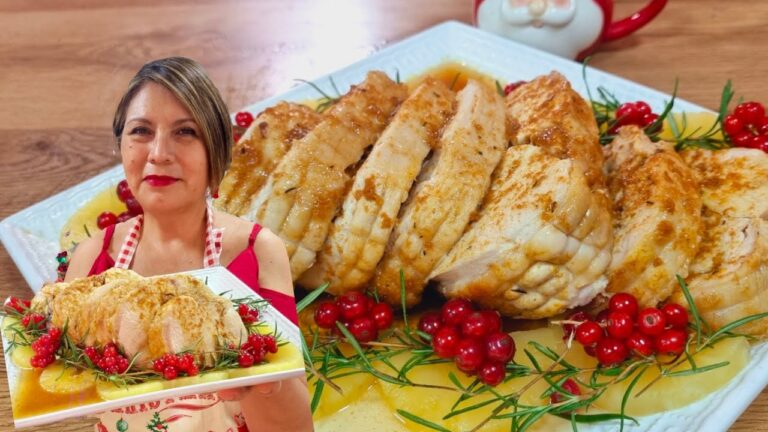 Receta f&aacute;cil y jugosa para preparar pechuga de pavo al horno