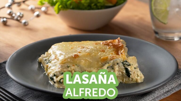 Receta de lasaña Alfredo: Ingredientes y preparación