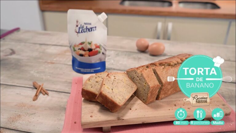 Deliciosa receta de torta de pl&aacute;tano con Nestl&eacute;