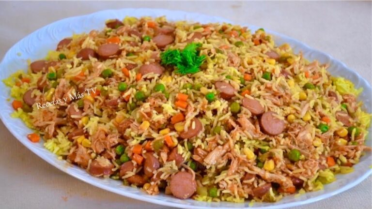 Ingredientes y receta de arroz con pollo: escritura optimizada