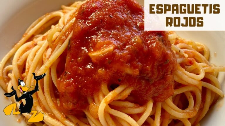 Receta fácil de espagueti con tomate