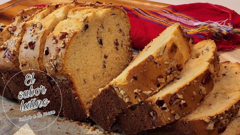 Delicioso panque de nuez: receta f&aacute;cil y deliciosa