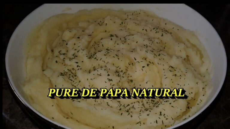 Receta fácil de puré de papas con leche y mantequilla