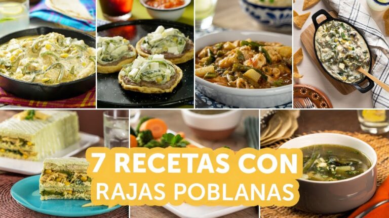 Mejores acompañamientos para las rajas poblanas