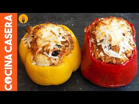 Receta fácil de ajíes rellenos al horno