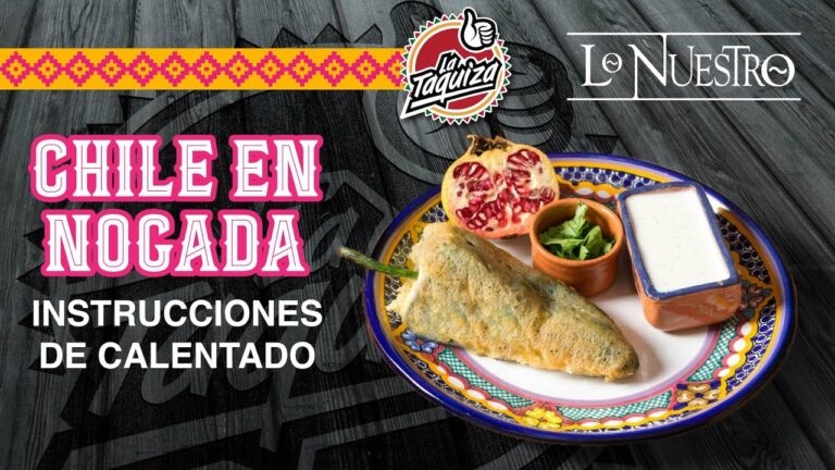 Formas eficaces de calentar chiles en nogada