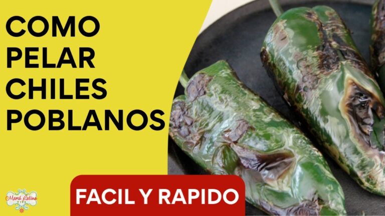 Cómo pelar chiles poblanos fácilmente