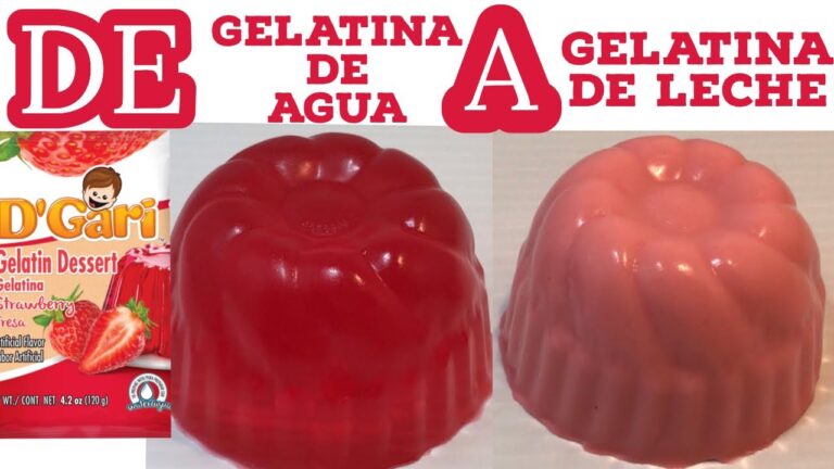 Receta: Cómo hacer una gelatina de agua con leche