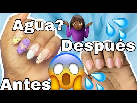 Cómo quitar uñas postizas fácilmente con agua