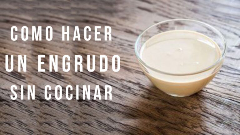 Engrudo casero: c&oacute;mo hacerlo sin pegamento