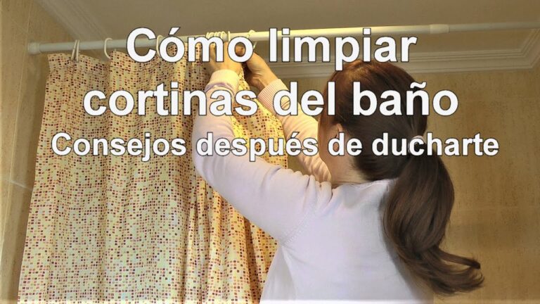 Cómo limpiar eficientemente la cortina del baño