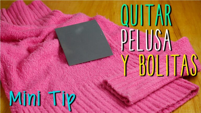 Remedios caseros para quitar la pelusa de la ropa