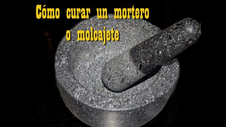 Cómo curar un mortero de piedra: consejos efectivos