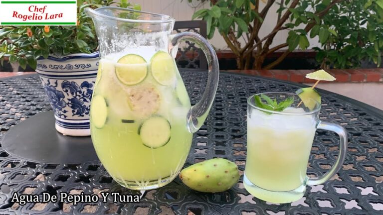 Beneficios del Agua de Tuna con Pepino
