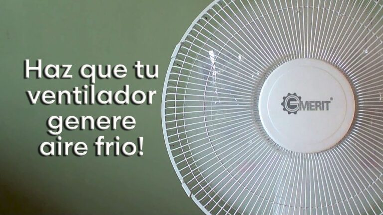 Trucos para enfriar el aire del ventilador