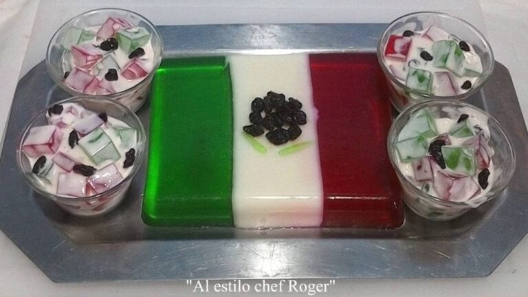Deliciosas y Coloridas Gelatinas Patrias Mexicanas