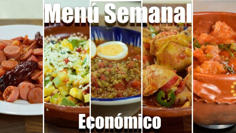 Menú económico semanal en México