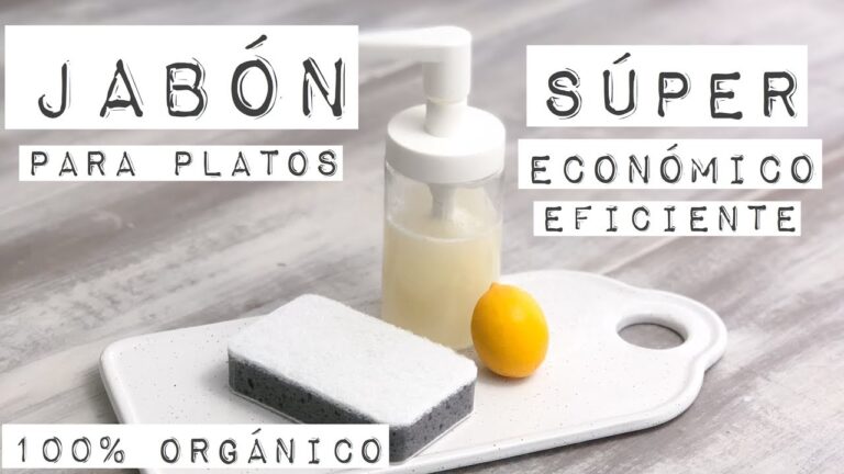 Jab&oacute;n de trastes biodegradable: una opci&oacute;n ecol&oacute;gica para tu cocina