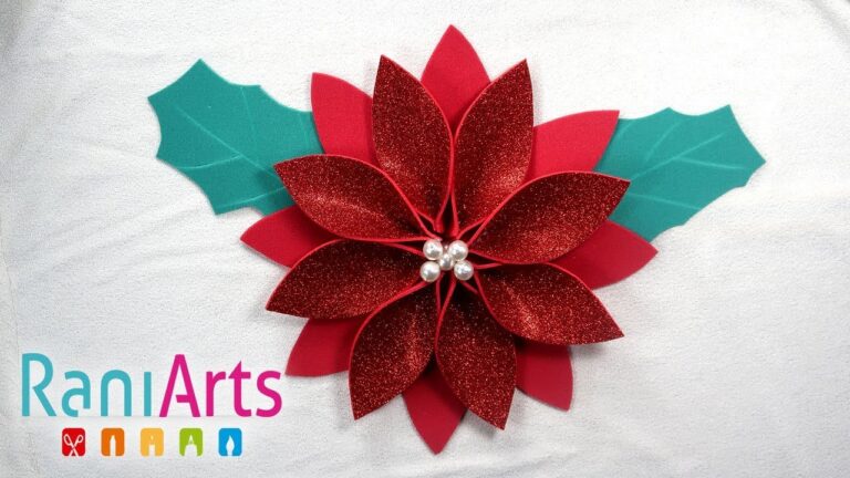 5 formas f&aacute;ciles de hacer flores navide&ntilde;as