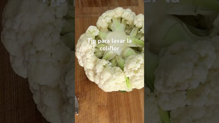 Formas eficientes de lavar coliflor