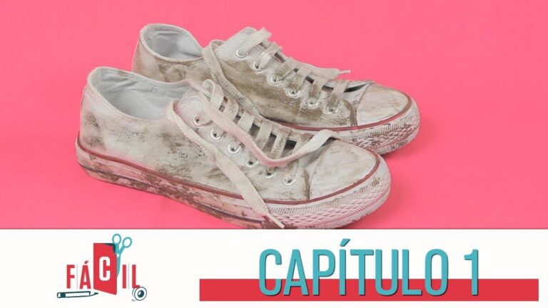 Gu&iacute;a para limpiar tenis blancos de tela en seco