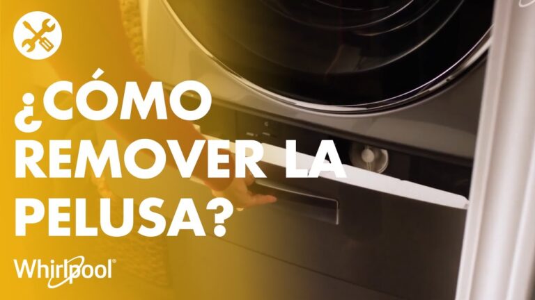 5 formas efectivas de quitar la pelusa de tu lavadora Whirlpool