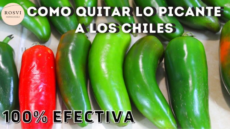 Trucos para quitar lo picante a los chiles jalapeños