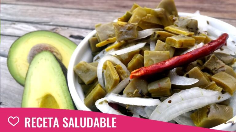 Valor nutricional de la ensalada de nopales