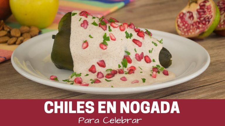 Los ingredientes de la receta tradicional del chile en nogada