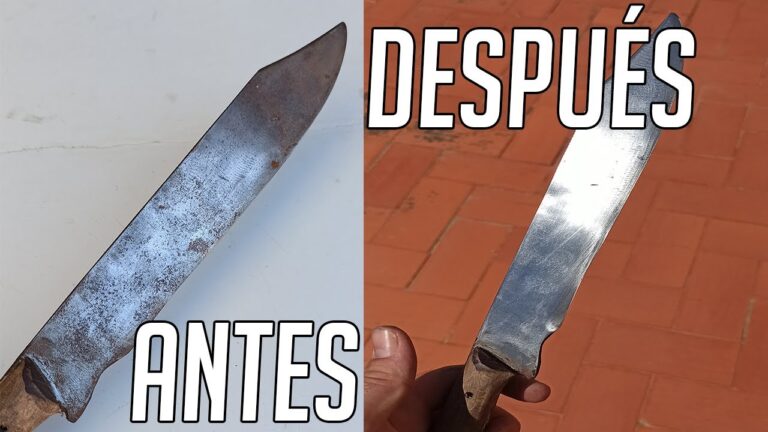 Cómo quitar lo quemado de un cuchillo